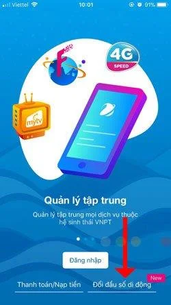 Viettel, Vinaphone 및 Mobifone 네트워크 앱에서 11 자리 심을 10 자리로 전송하는 방법
