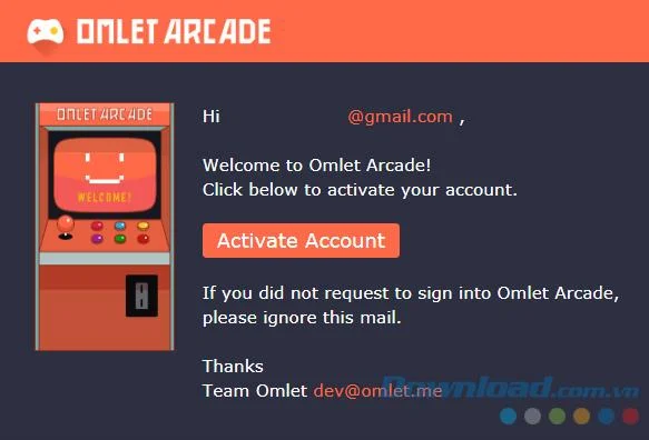 نحوه تنظیم یک حساب کاربری Omlet Arcade