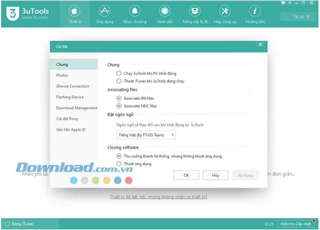 دستورالعمل تغییر زبان ویتنامی در 3uTools