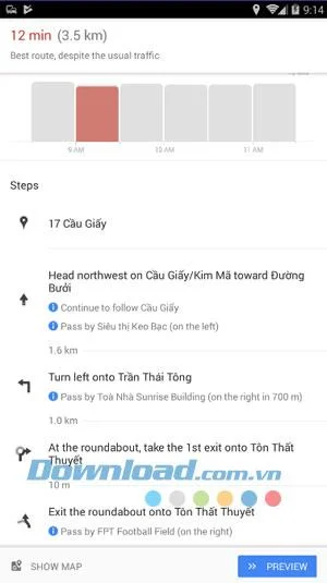 Google지도에서 오토바이로 길을 찾는 방법
