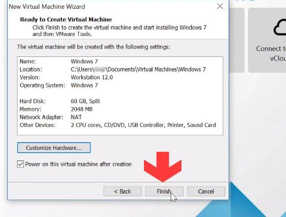 دستورالعمل نحوه نصب و اجرای ویندوز 7 در یک ماشین مجازی VMware
