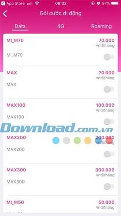 نحوه ثبت نام در بسته های 3G / 4G Vinaphone و همراه 3G / 4G