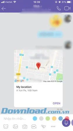 Viber के माध्यम से एक दोस्त को अपना स्थान कैसे भेजें
