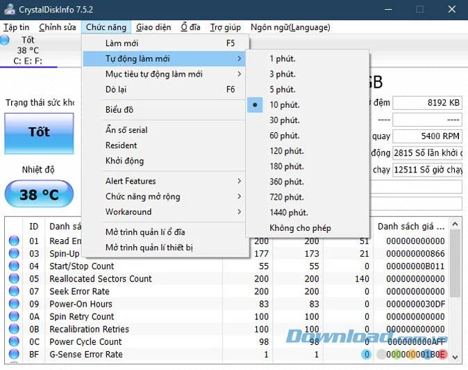 دستی CrystalDiskInfo برای بررسی دیسک سخت رایانه ، لپ تاپ