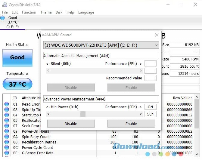 دستی CrystalDiskInfo برای بررسی دیسک سخت رایانه ، لپ تاپ