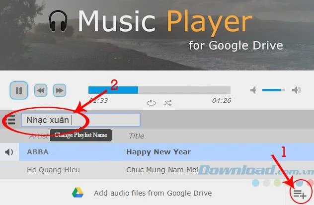 لیست های پخش را در Google Drive ایجاد کنید