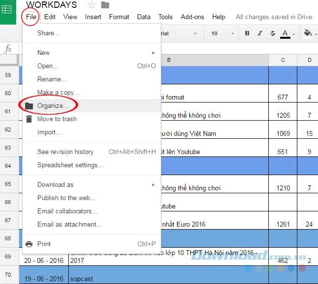 نحوه انتقال داده ها از Google Docs به Google Drive