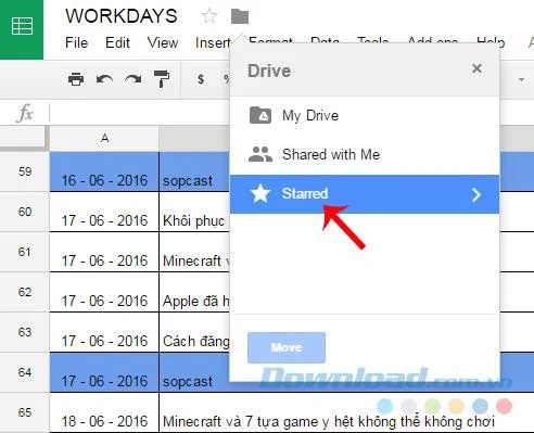 نحوه انتقال داده ها از Google Docs به Google Drive