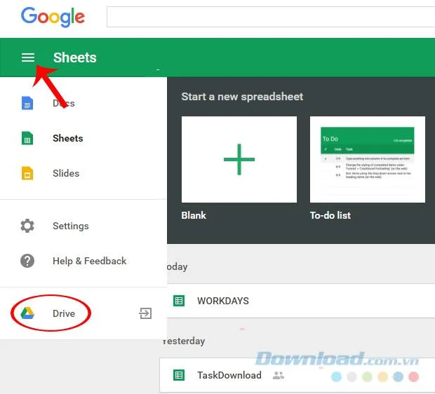 نحوه انتقال داده ها از Google Docs به Google Drive