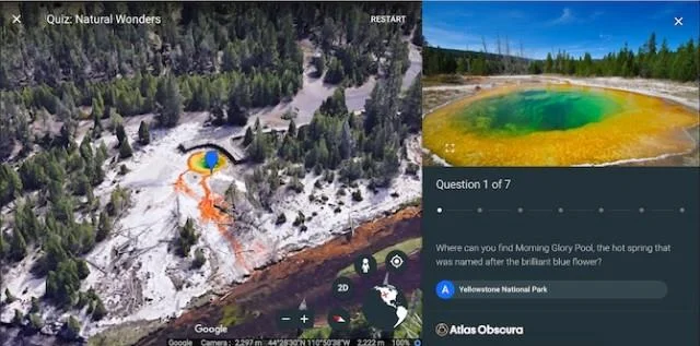 دستورالعمل استفاده از Google Earth در مرورگر