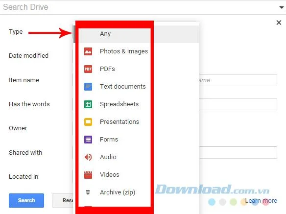 بهترین روش برای جستجو در Google Drive