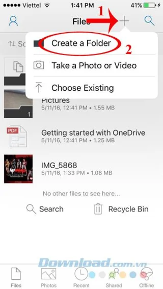 چگونه می توان از حافظه OneDrive در آیفون استفاده کرد؟