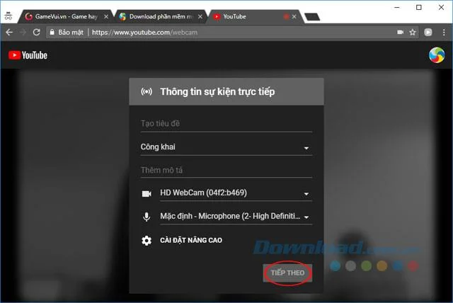 نحوه پخش مستقیم YouTube از یک مرورگر وب