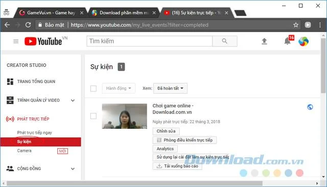 نحوه پخش مستقیم YouTube از یک مرورگر وب