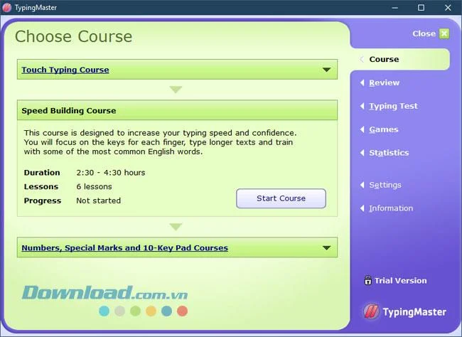 تعليمات لاستخدام برنامج TypingMaster Pro على الكمبيوتر