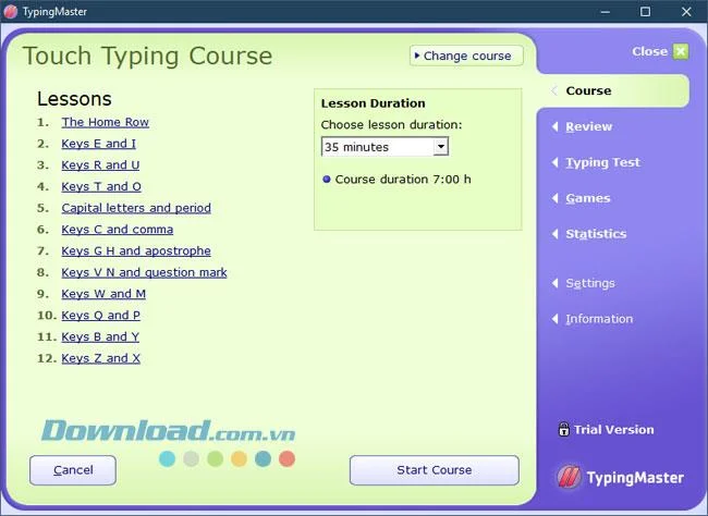 تعليمات لاستخدام برنامج TypingMaster Pro على الكمبيوتر