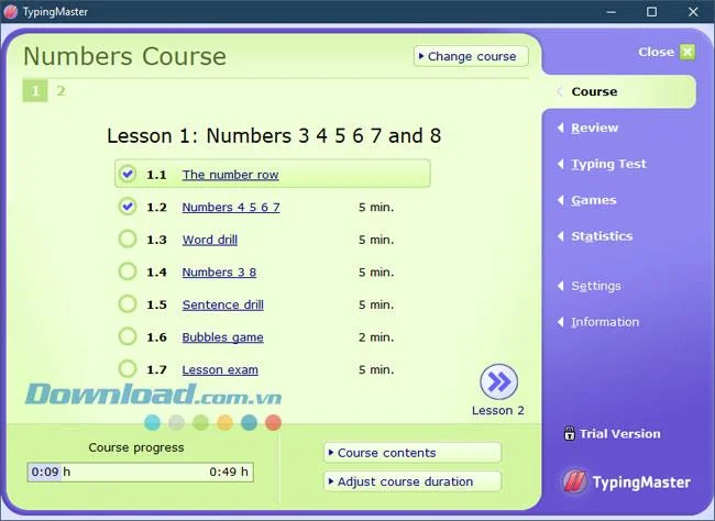 تعليمات لاستخدام برنامج TypingMaster Pro على الكمبيوتر