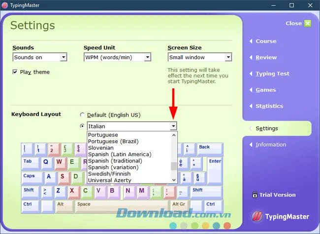 تعليمات لاستخدام برنامج TypingMaster Pro على الكمبيوتر