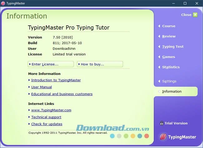 تعليمات لاستخدام برنامج TypingMaster Pro على الكمبيوتر