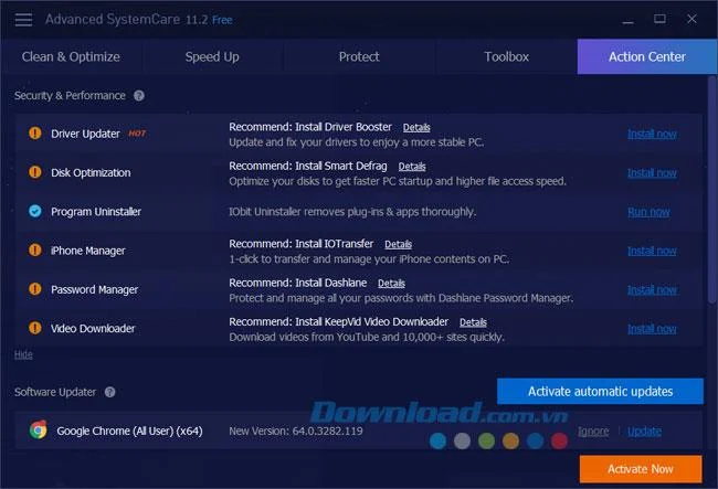 راهنمای کاربر برای نرم افزار Advanced SystemCare 11