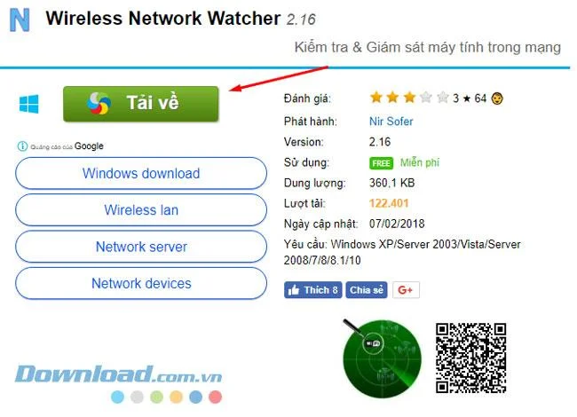 دستورالعمل بارگیری و نصب نرم افزار Wireless Network Watcher