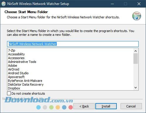 دستورالعمل بارگیری و نصب نرم افزار Wireless Network Watcher