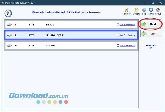 Anweisungen zum Wiederherstellen von Daten mit DiskGetor Data Recovery