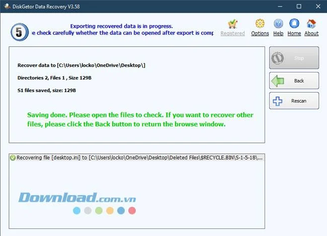 Anweisungen zum Wiederherstellen von Daten mit DiskGetor Data Recovery