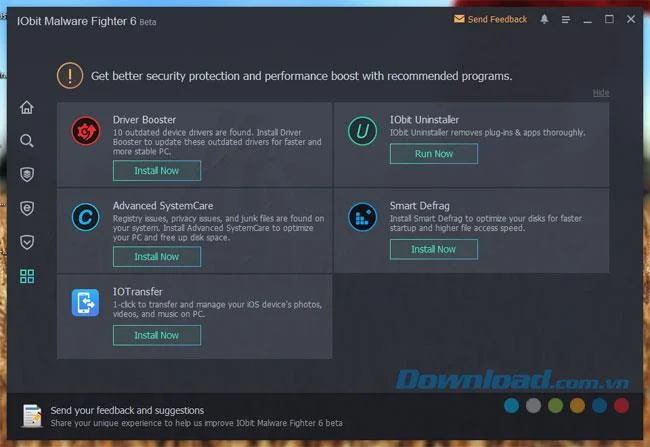 دستورالعمل استفاده از نرم افزار IObit Malware Fighter 6