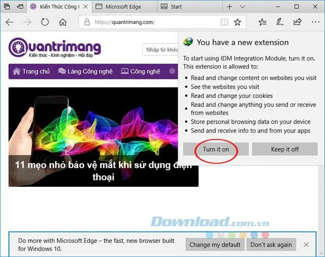 نحوه نصب مدیر بارگیری اینترنت در Microsoft Edge