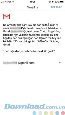 دستورالعمل افزودن حسابهای نامه غیر Google به Gmail برای iOS