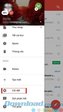 دستورالعمل افزودن حسابهای نامه غیر Google به Gmail برای iOS