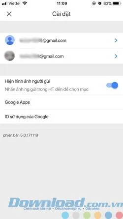 دستورالعمل افزودن حسابهای نامه غیر Google به Gmail برای iOS