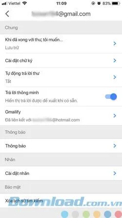 دستورالعمل افزودن حسابهای نامه غیر Google به Gmail برای iOS