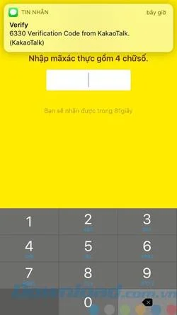دستورالعمل ثبت نام حساب KakaoTalk