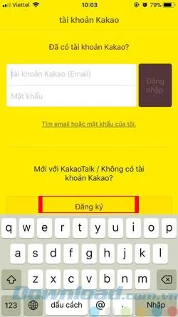دستورالعمل ثبت نام حساب KakaoTalk