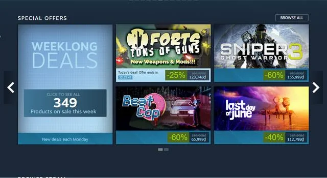 Steam فروش بازی ها را به ارز ویتنامی آغاز کرده است و تخفیف های پرداخت VND را در Steam ارائه می دهد