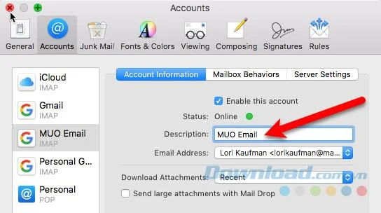 دستورالعمل افزودن و حذف حساب های ایمیل در Mac ، iPhone و iPad