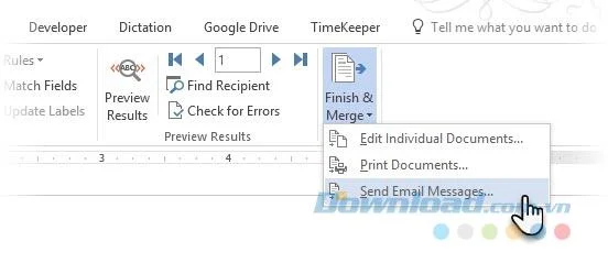 به صورت انبوه پیام های شخصی شده را در Outlook با ادغام نامه ارسال می کنید