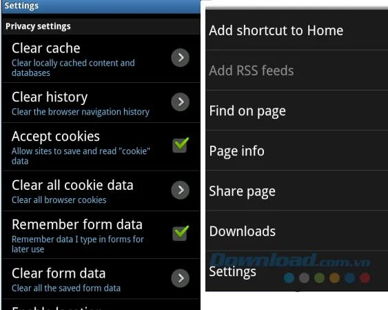 دستورالعمل پاک کردن سابقه مرور در دستگاه های Android