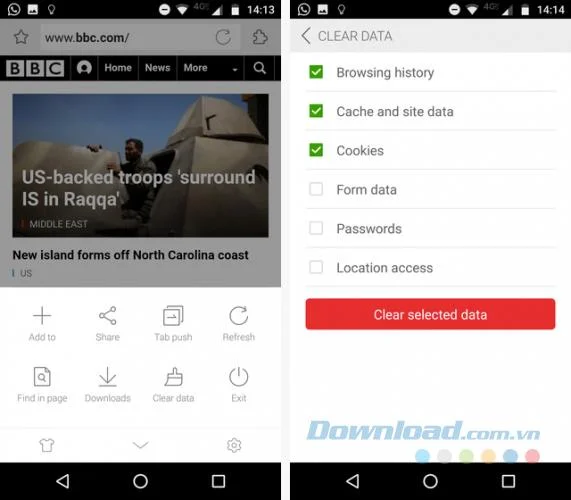 دستورالعمل پاک کردن سابقه مرور در دستگاه های Android