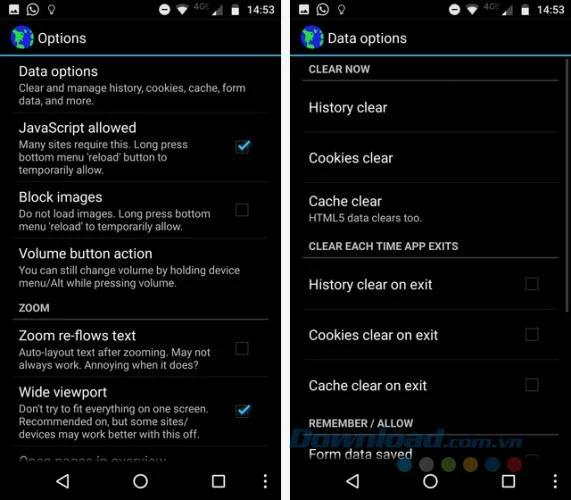 دستورالعمل پاک کردن سابقه مرور در دستگاه های Android
