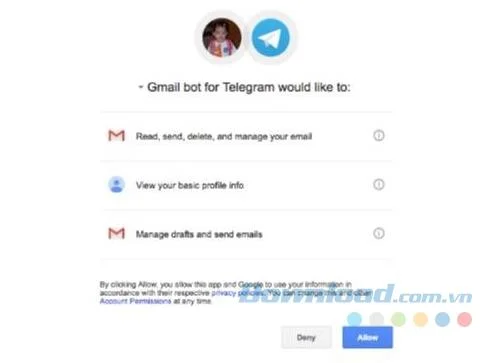 دستورالعمل دریافت Gmail در تلگرام