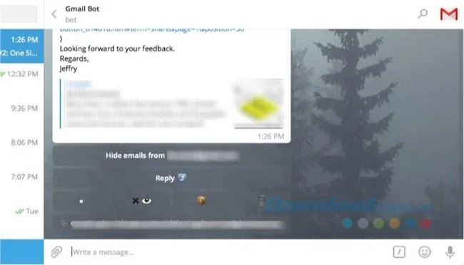 دستورالعمل دریافت Gmail در تلگرام