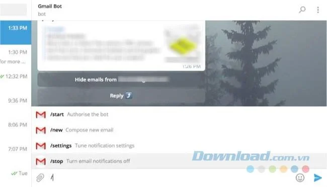 دستورالعمل دریافت Gmail در تلگرام