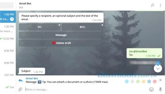 دستورالعمل دریافت Gmail در تلگرام
