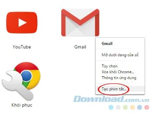 نحوه آوردن نماد Gmail به دسک تاپ