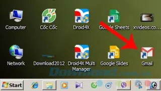 نحوه آوردن نماد Gmail به دسک تاپ