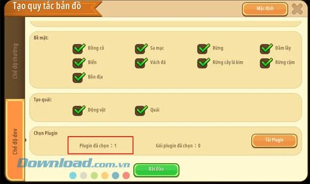 نحوه تعدیل سلاح ها و موارد در Mini World: Block Art