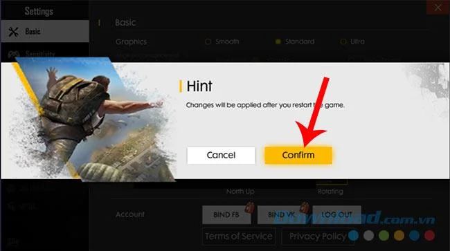 نحوه تغییر زبان Free Fire به ویتنامی